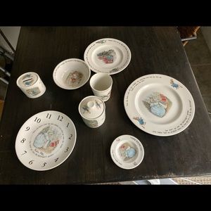 Beatrix potter dish set by Wedgewood